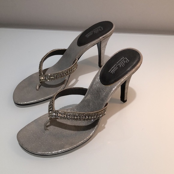 Rhinestone Heels Pelle moda Platinum Collection - Picture 2 of 16
